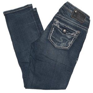 SILVER Aiko Low Rise Capri Jeans 26x24